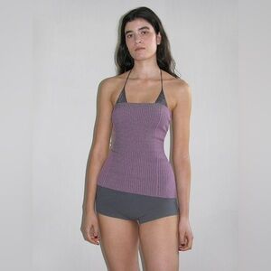 PALOMA WOOL DAKAR FITTED RIBBED BANDEAU TOP SIZE M NEVER USED